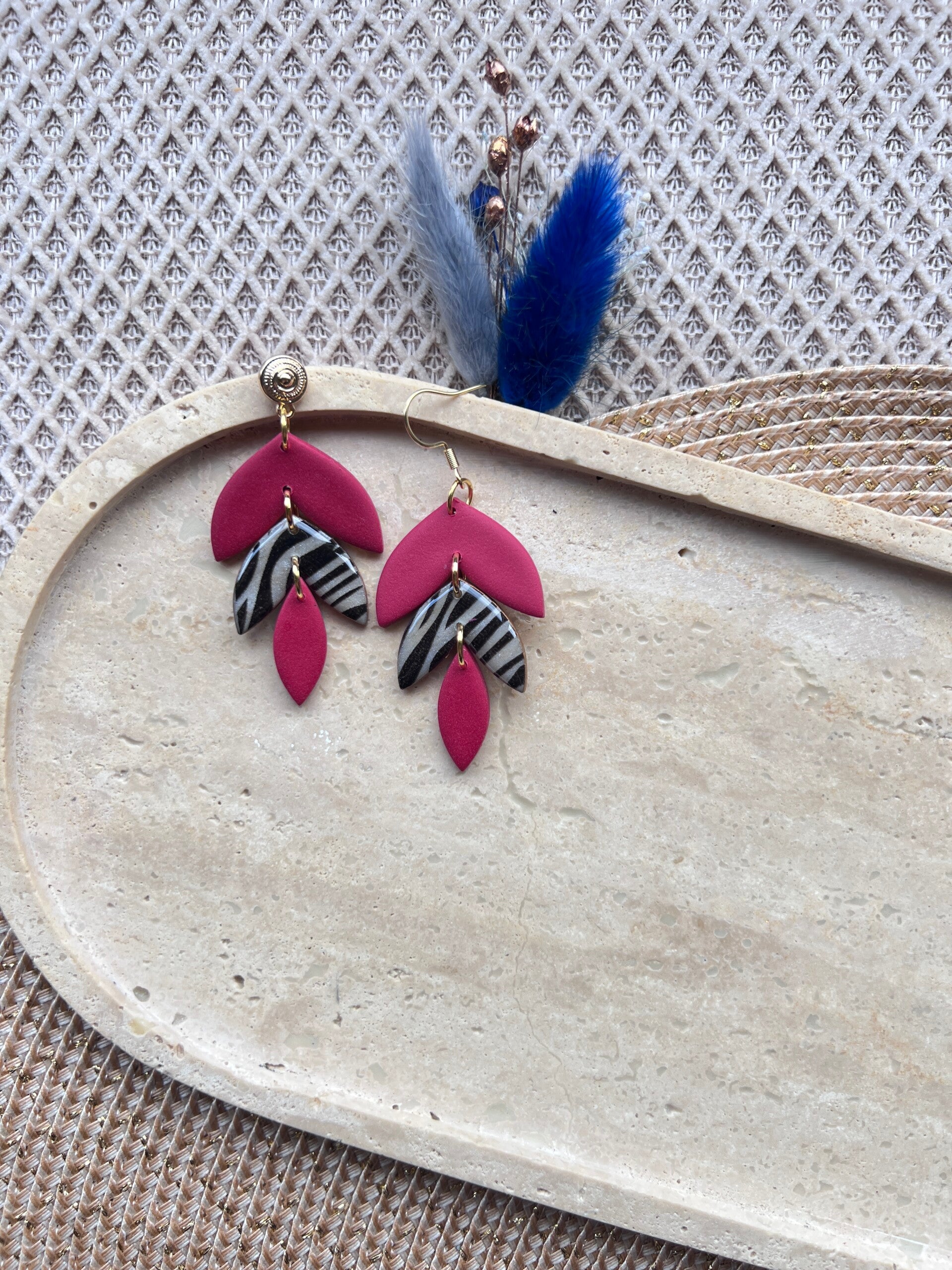 Statement oorbellen ZEBRA COUTURE 4