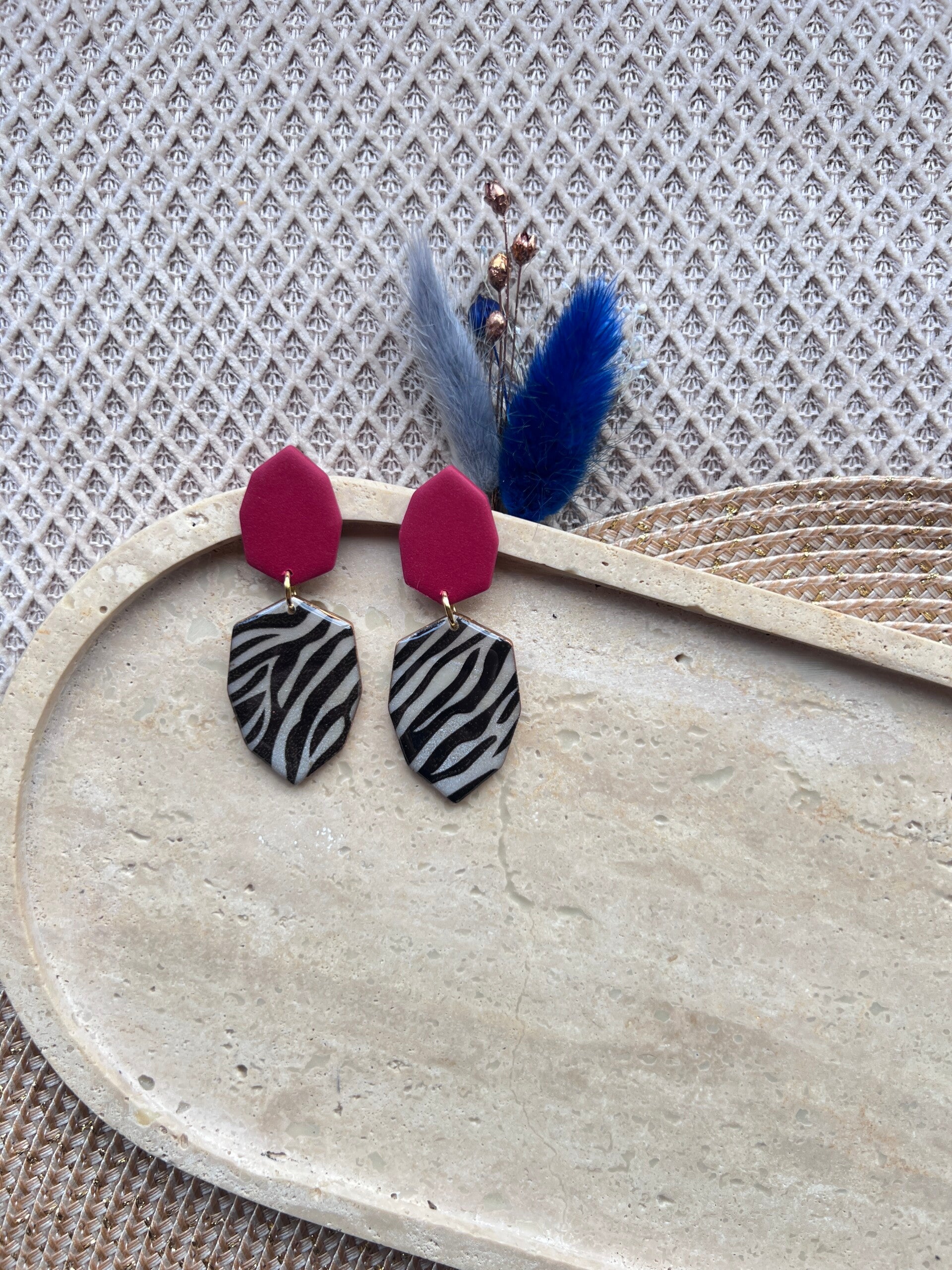 Statement oorbellen ZEBRA COUTURE 3