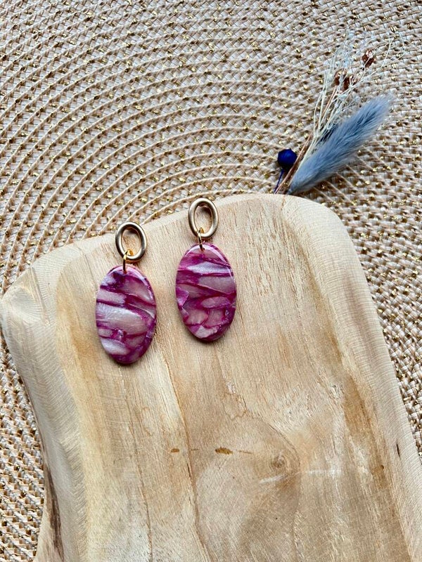 Oorbel purple affair 1