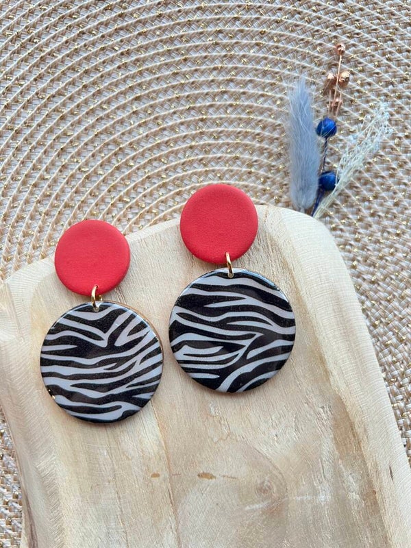 Statement oorbellen ZEBRA COUTURE 1