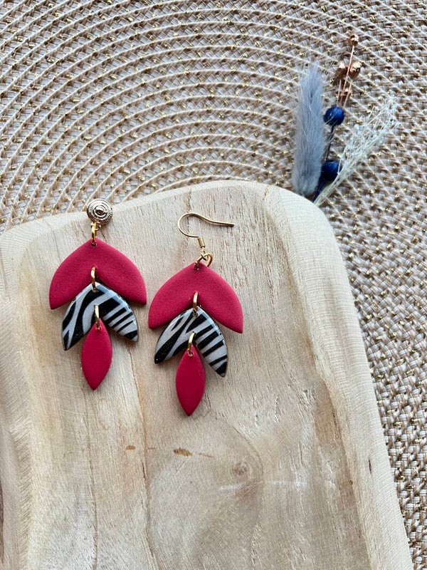 Statement oorbellen ZEBRA COUTURE 4