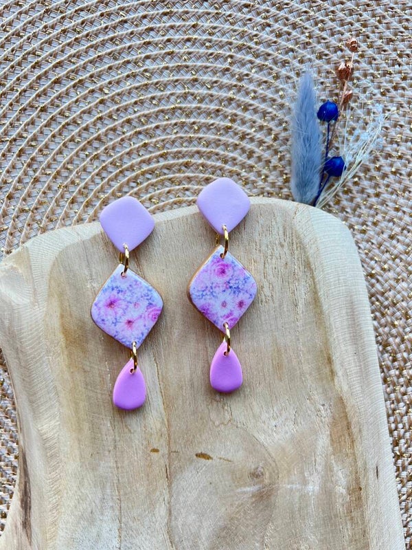 Statement oorbellen MAISON BLUSH flowers