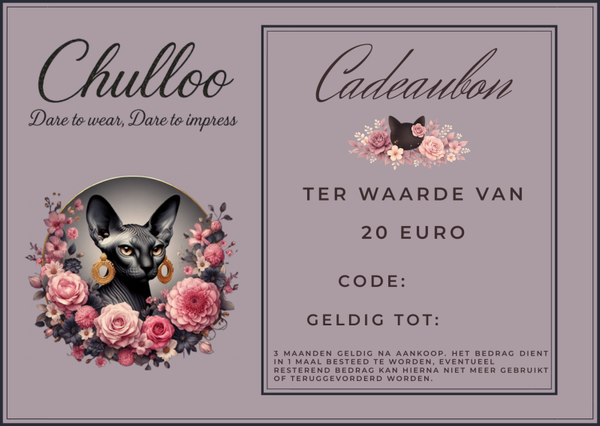 Chulloo cadeaubon 20 euro