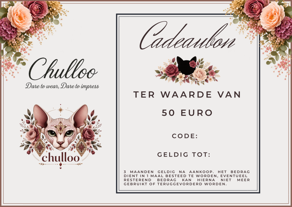 Chulloo cadeaubon 50 euro