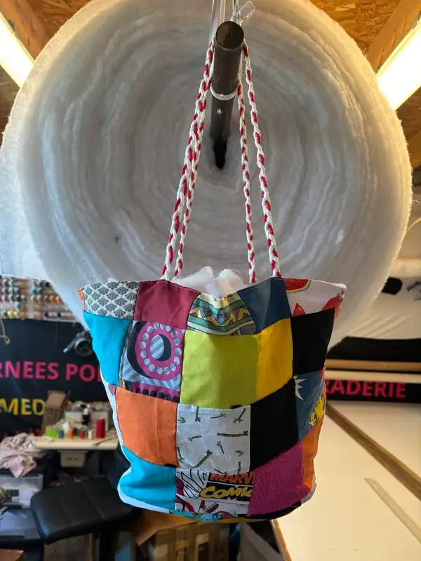 sac de plage patchwork