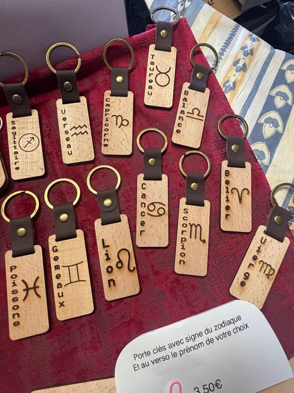 Porte cle en bois