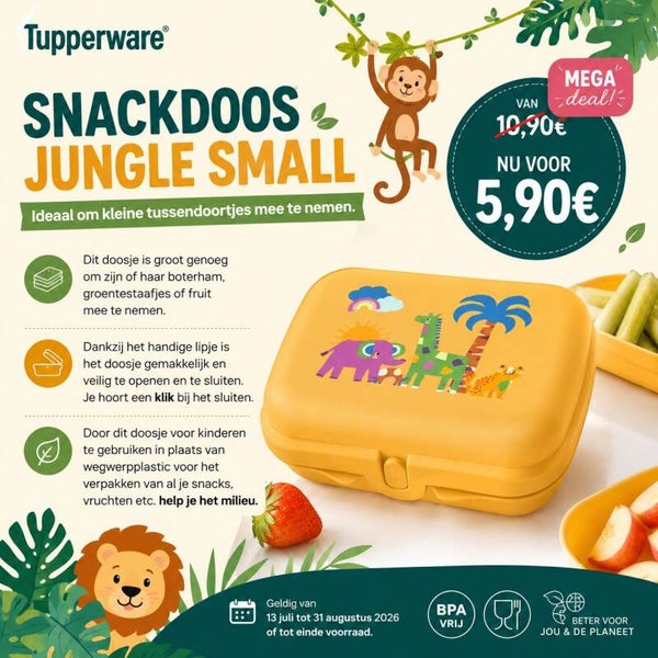 snack doos jungle geel