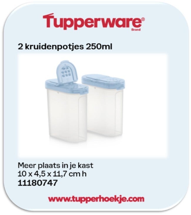 2 kruidenpotjes 250ml