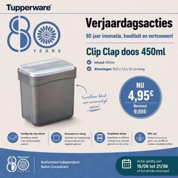 clip clap doos 450ml
