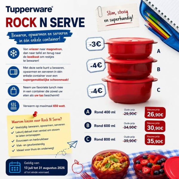 Rock n serve rond 600ml