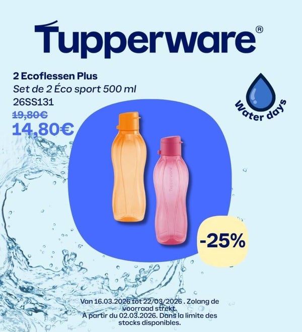 2 ecoflessen plus 500ml