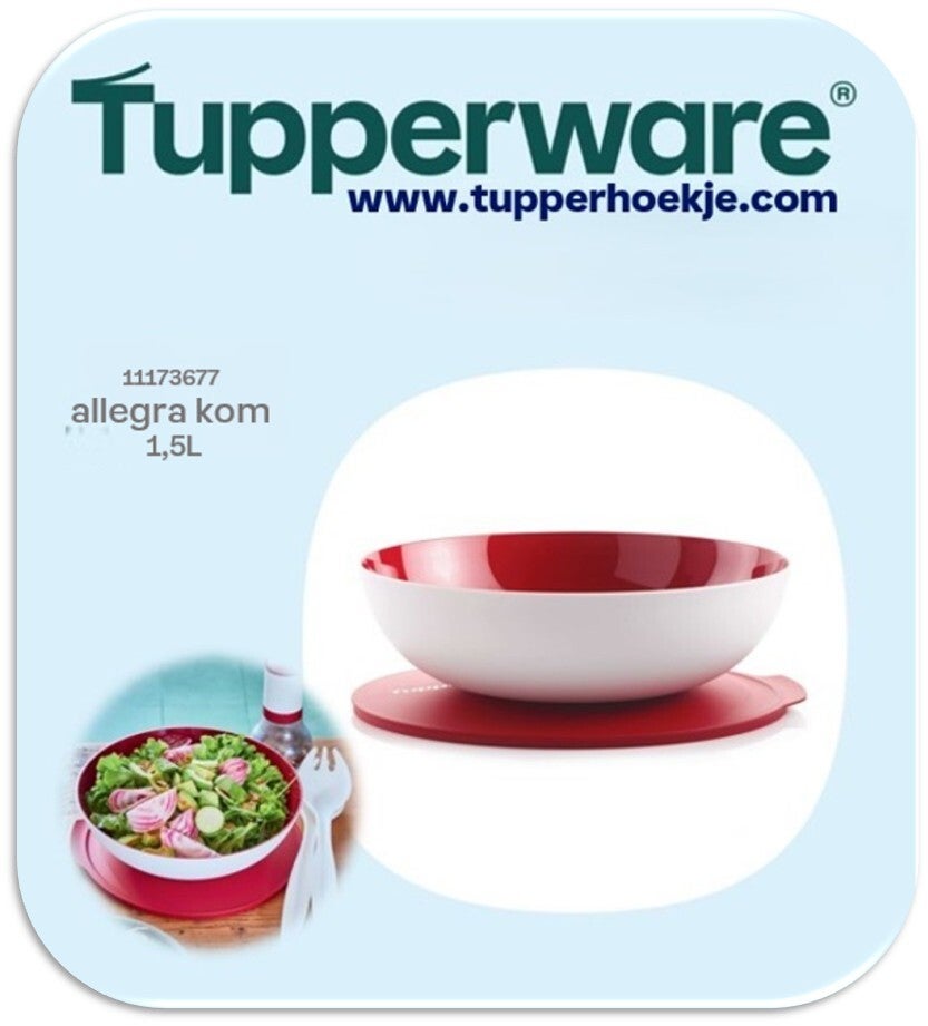 allegra kom 1.5 L (wit/bordeaux)