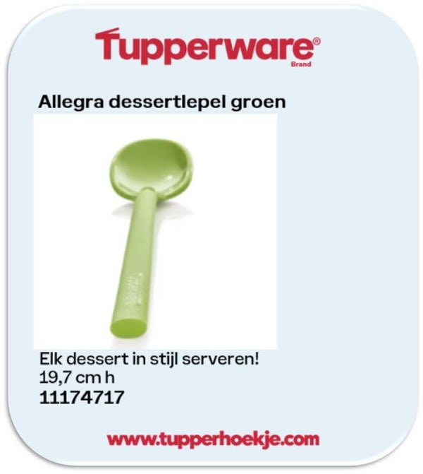 allegra dessert lepel groen
