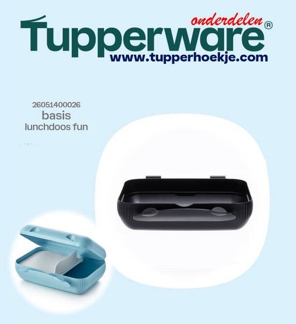 lunchdoos fun - basis (zwart)