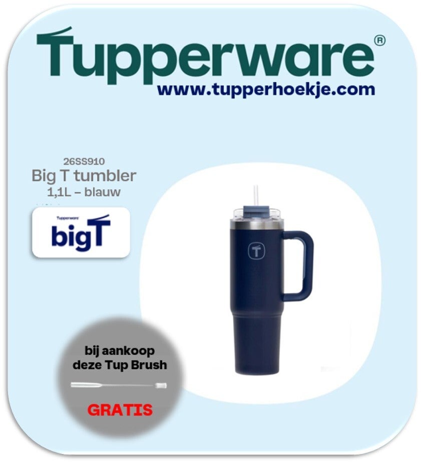 Big T tumbler 1,1L blauw