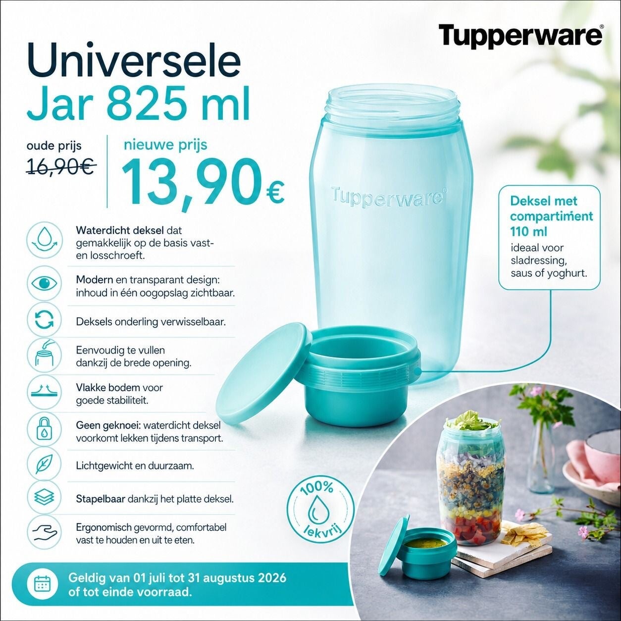 universel jar 825ml