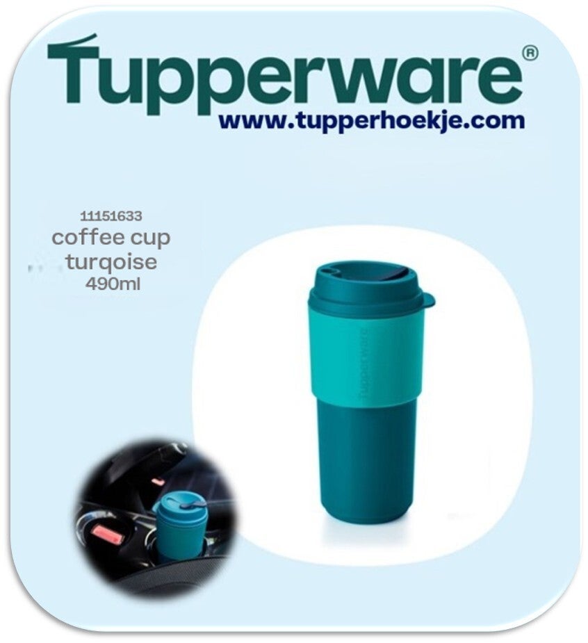 eco coffee cup turqoise