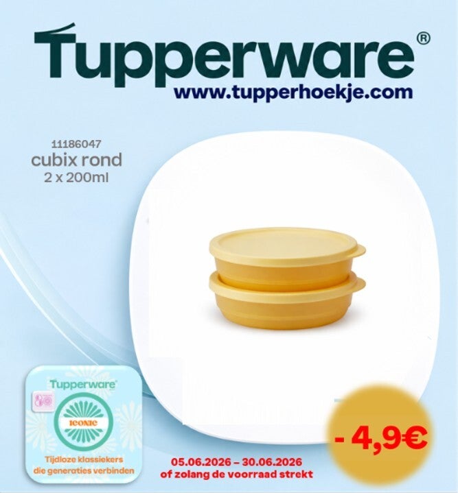 2 ronde cubix dozen 200ml