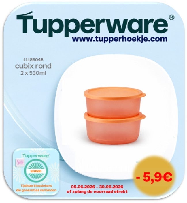 2 ronde cubix dozen 530ml