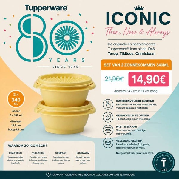zonnekommen 340ml - 2 stuks