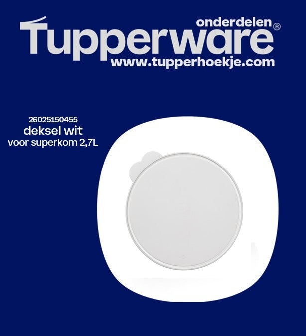superkom 2,7L - deksel wit