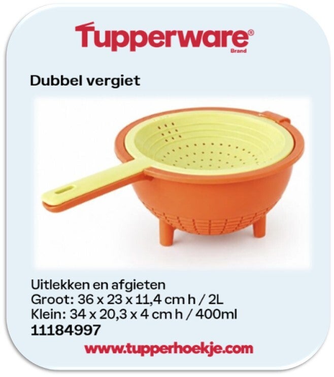 dubbel vergiet