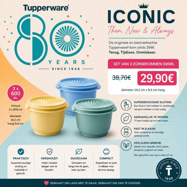 zonnekommen 600ml - 3 stuks
