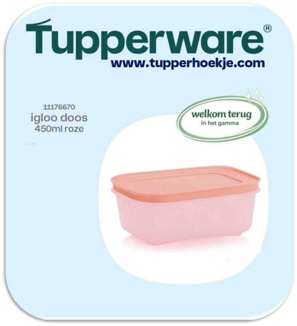 igloo doos 450ml roze