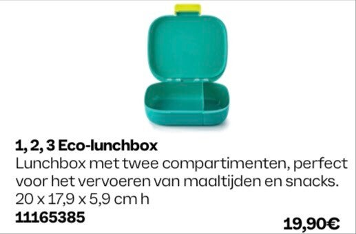 1, 2, 3 lunchbox