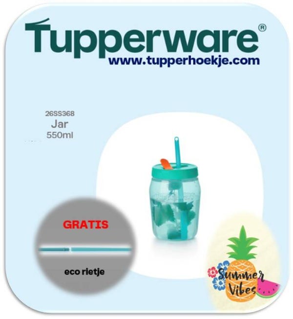 jar 550ml + rietje