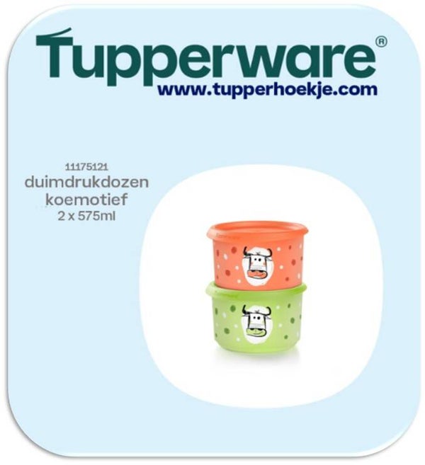 2 duimdrukdozen "koemotief" 575ml