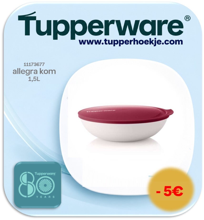 allegra kom 1.5 L (wit/bordeaux)