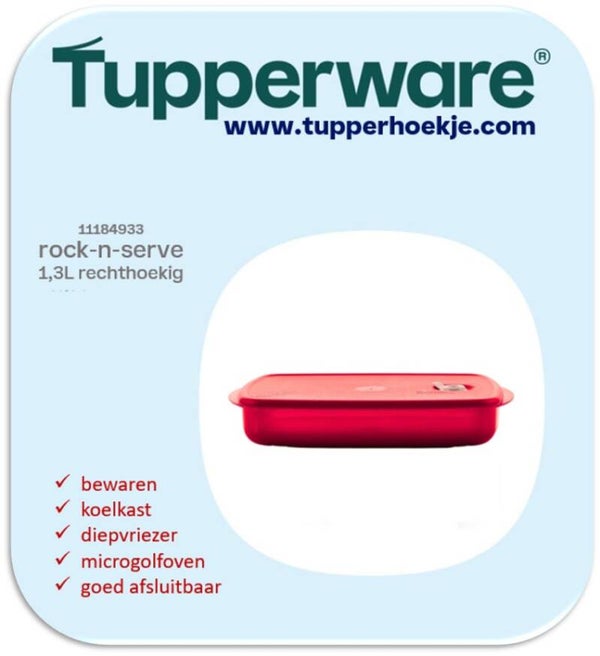 Rock n serve rechthoekig 1,3L