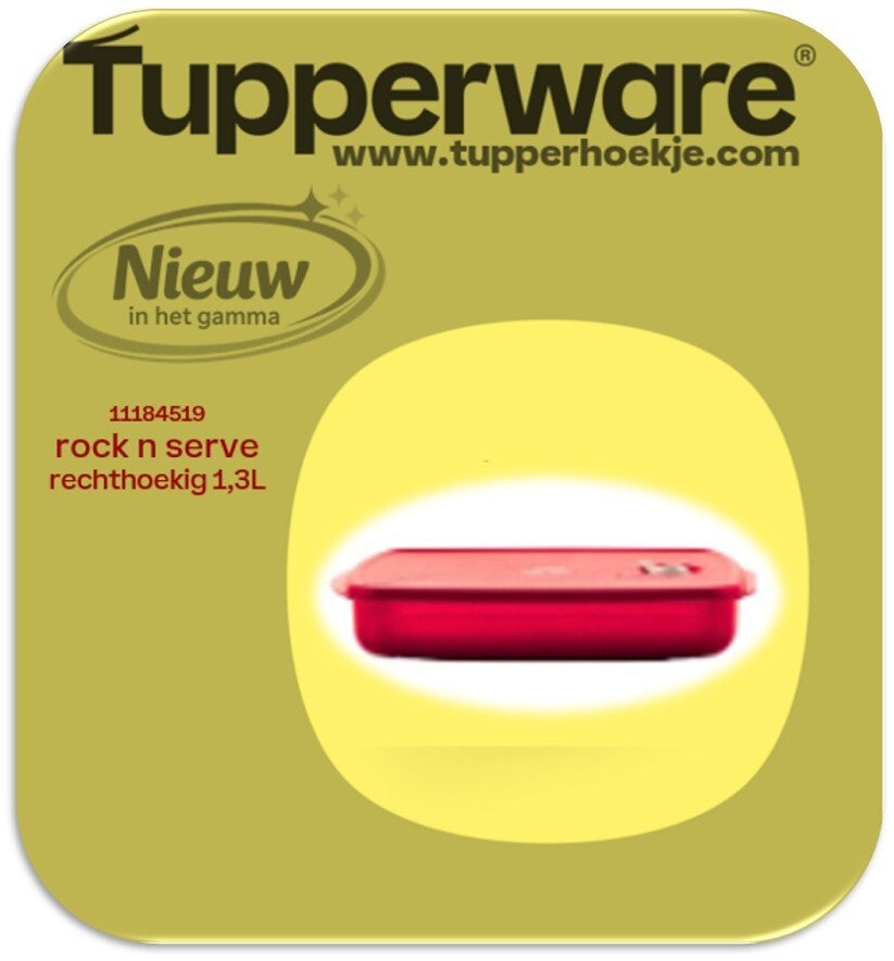 Rock n serve rechthoekig 1,3L
