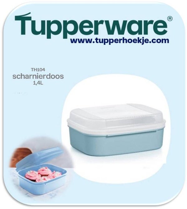 Scharnierdoos 1,4L blauw