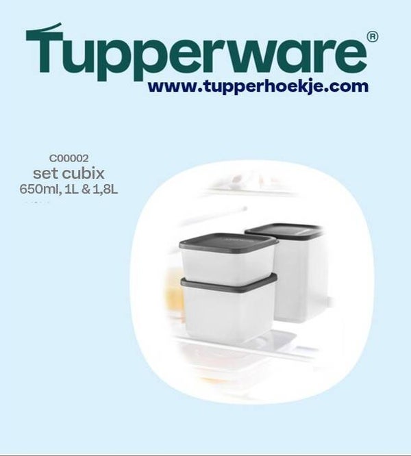 set cubix 650ml, 1L & 1,8L