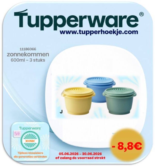 zonnekommen 600ml - 3 stuks