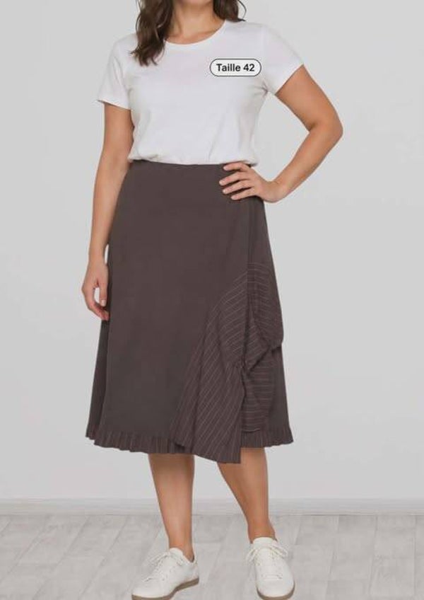🍂 Jupe Midi "Automne Chic" – Marque 3322