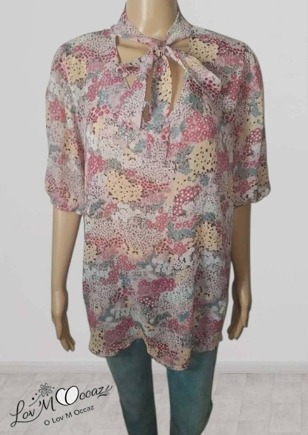 👚 Blouse fluide fleurie – Bel&Bo – Taille 46/48 (XXXL)