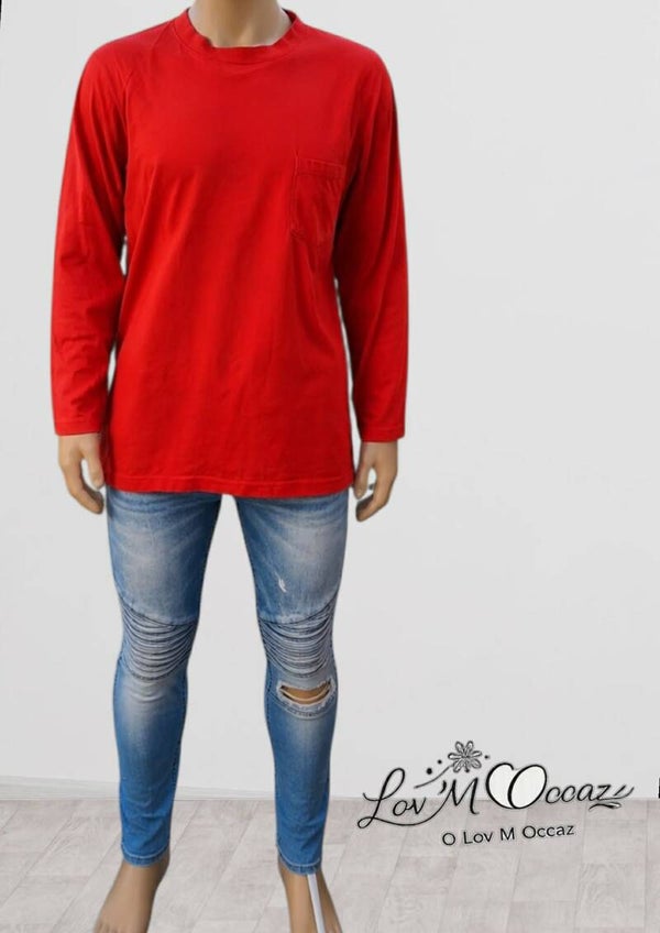 ❤️ T-shirt Manches Longues Rouge Lafayette – Taille XL