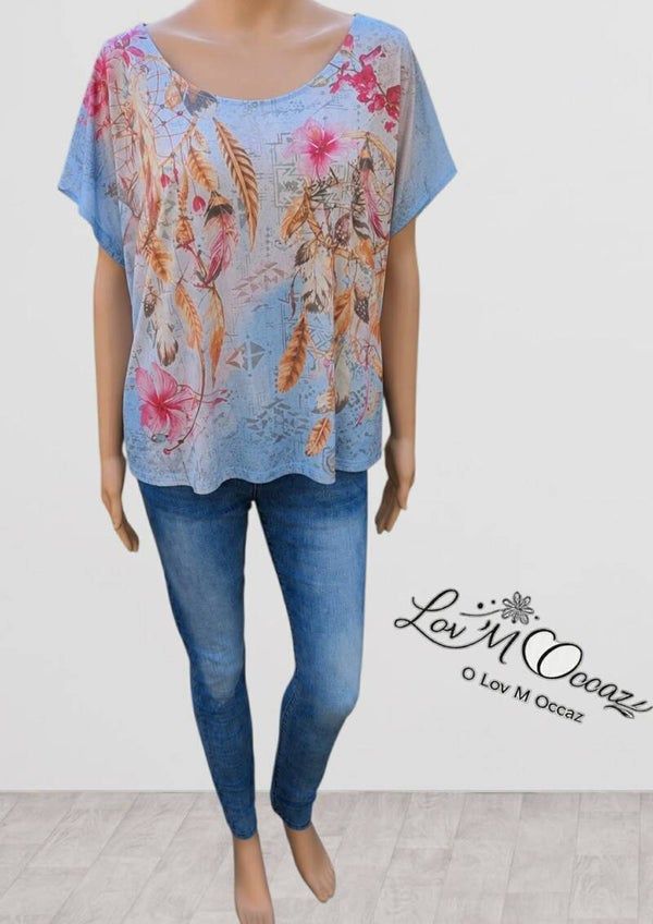 👚 Top Bohème "Attrape-Rêves"