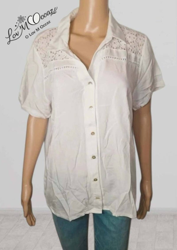 👚 Blouse blanche fluide – Afibel – Taille 44