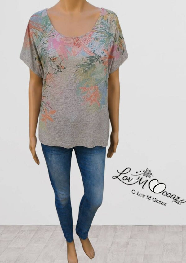 👚 Top fluide "Éclat Tropical