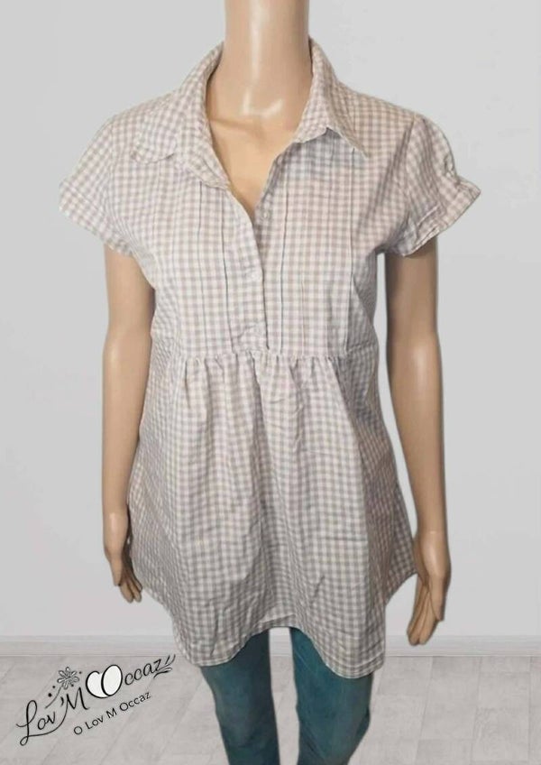 👚 Blouse fluide beige crème – Calin Kalin – Taille 44