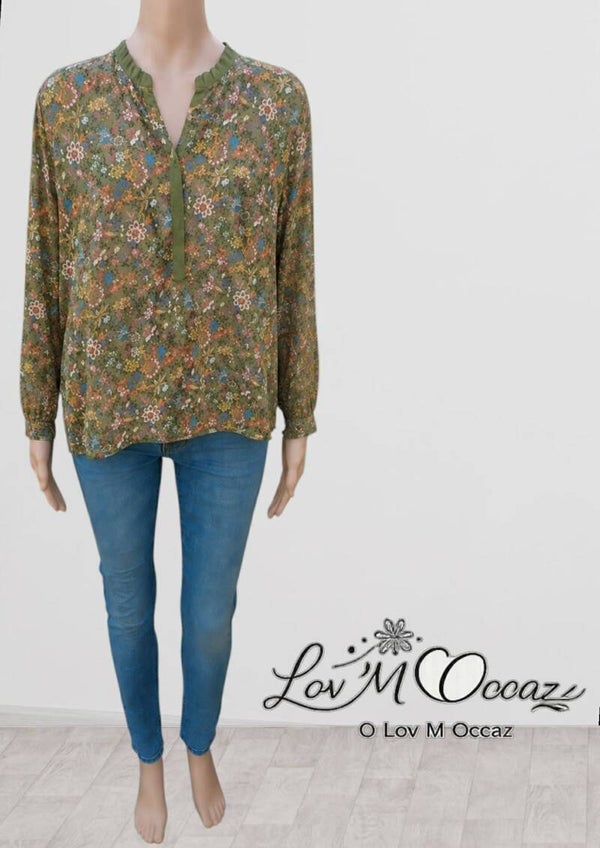 🌿 Blouse Bohème Fleurie Bonobo – Taille 44 (XL)