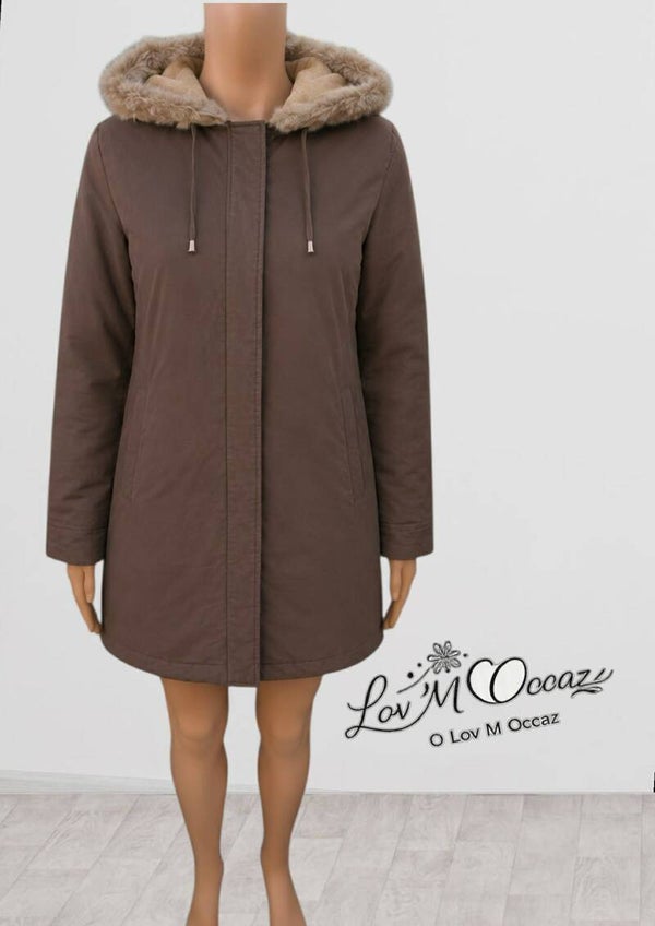 🤎 Manteau mi-long chic – Anne de Lançay – Taille 50/52