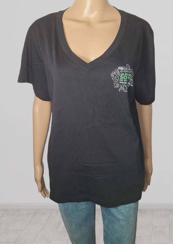 🖤 T-shirt Noir "Grand Confort" – Coupe Fluide