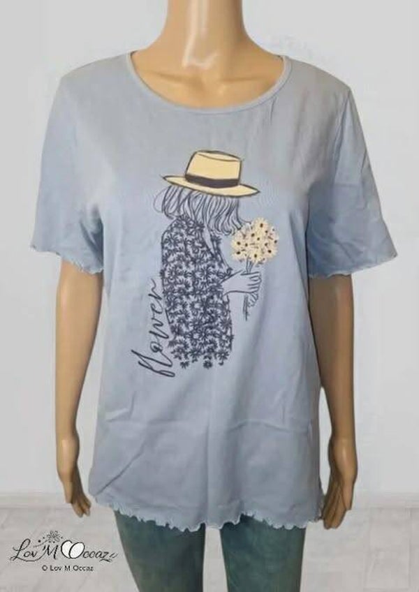 👕 T-shirt turquoise éclatant – Taille XL