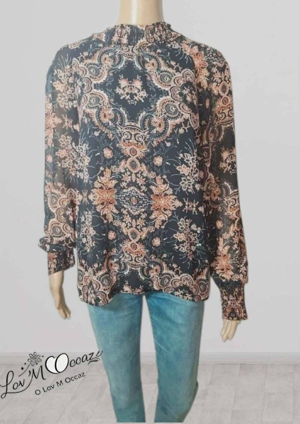 🌸 Blouse femme Yessica multicolore – Taille XL (44/46)