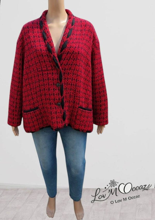 ❤️ Veste Vintage en Tweed « Fabriquée en France » – Taille 52